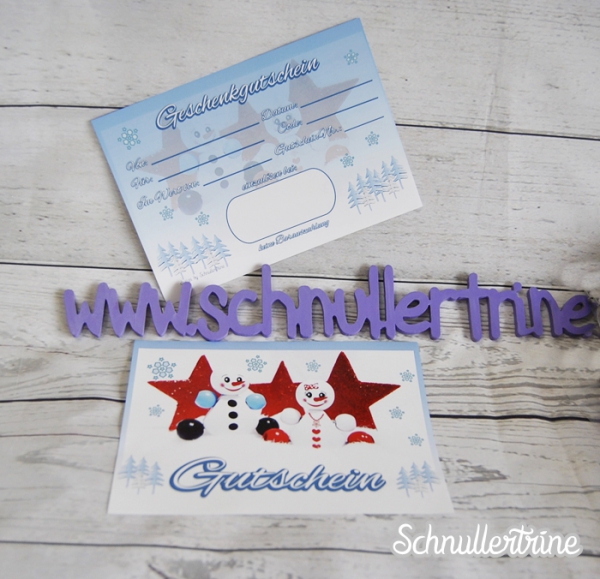 Geschenkgutschein "Mr. & Mrs. Snowman"